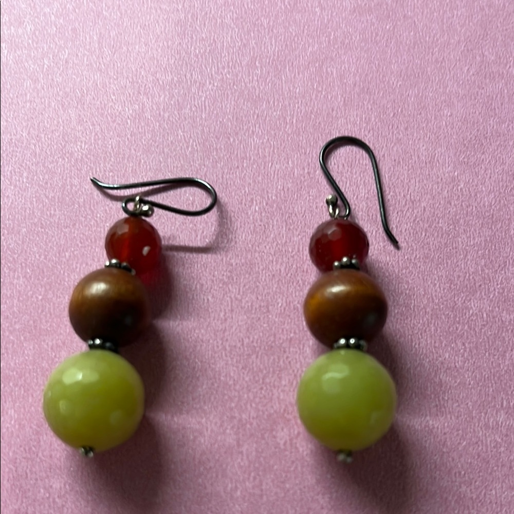 Elegant Multicolor Beaded Earrings